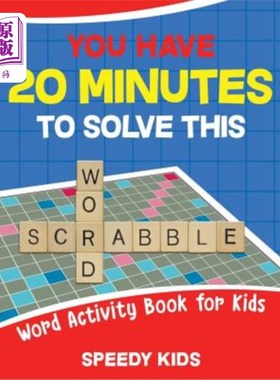 You Have 20 Minutes to Solve This Word Scrabble! Word Activity Book for Kids 你有20分钟的时间来解决这个单词【中商原版】