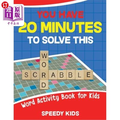 You Have 20 Minutes to Solve This Word Scrabble! Word Activity Book for Kids 你有20分钟的时间来解决这个单词【中商原版】