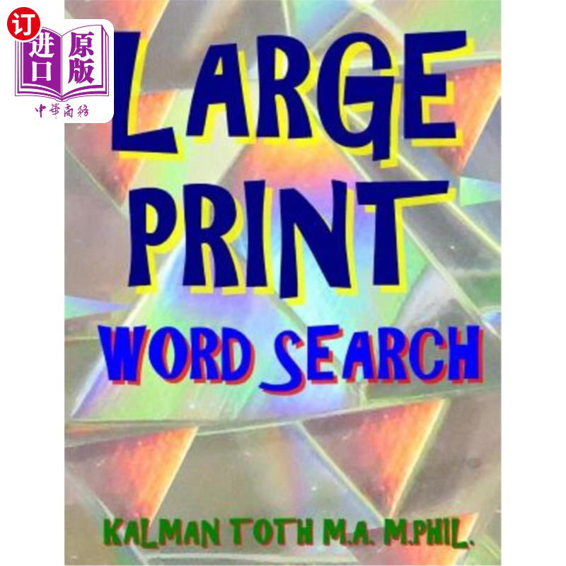 海外直订医药图书Large Print Word Search: 133 Large Print Themed Word Search Puzzles 大型印刷文字搜索：133个大型印刷