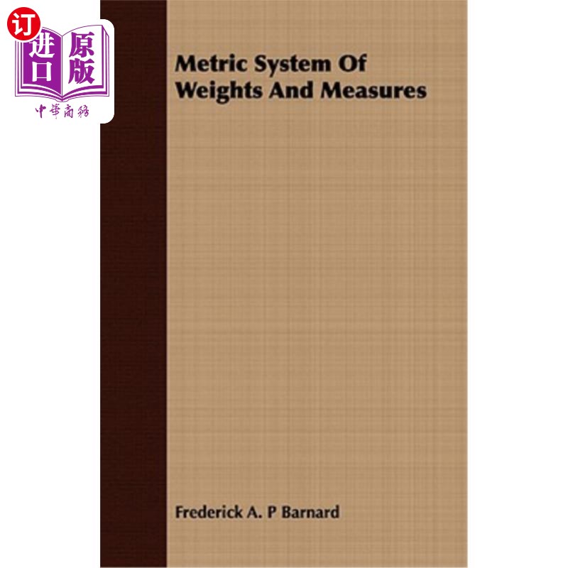 海外直订Metric System of Weights and Measures 公制度量衡