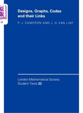 海外直订Designs, Graphs, Codes, and Their Links 设计、图表、代码及其链接