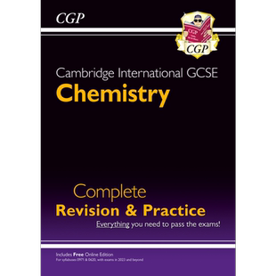英国原版CGP教辅 新剑桥国际GCSE 化学完整复习和实践 2023及以后的考试Cambridge International GCSE Chemistry【中商原版?