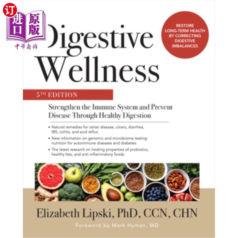海外直订医药图书Digestive Wellness: Strengthen the Immune System and Prevent Disease Through Hea 消化健康：通过健康