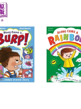 预售 Saskia Gwinn绘本2册 彩虹的那些事儿+打嗝的那些事儿 英文原版 儿童科普读物 爆笑科学故事 自然科学 进口童书【中商原版】