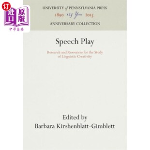 and 研究与 语言创造力研究 Play Research Linguistic for Resources 言语游戏 海外直订Speech the Creativity Study