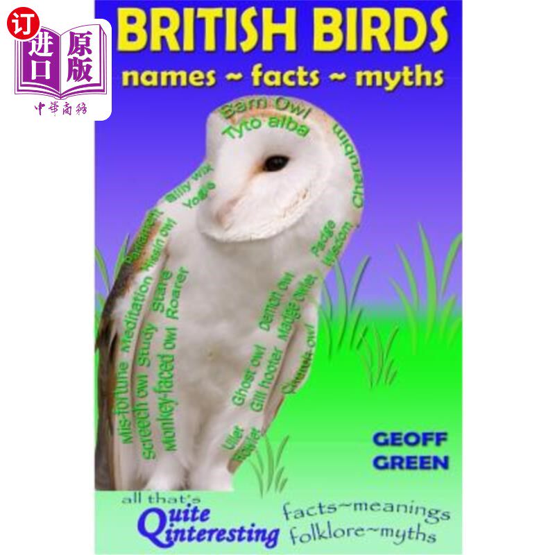 海外直订British Birds - names facts myths 英国鸟类名称事实神话