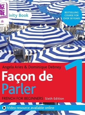 预售 Façon de Parler 1 French for Beginners 6ED Activity Book成人法语教程《Façon de Parler 1》练习册【中商原版】
