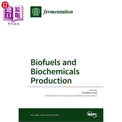 海外直订Biofuels and Biochemicals Production 生物燃料和生物化学品生产