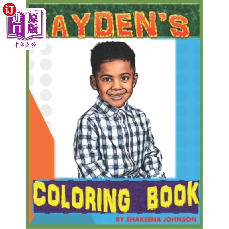 海外直订Kayden's Coloring Book 凯登的彩色书