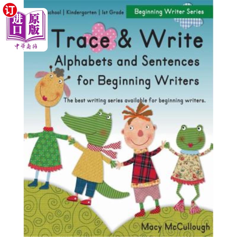海外直订Trace and Write Alphabets and Sentences for Beginning Writers 为初学者书写字母和句子