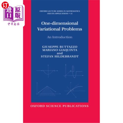 海外直订One-Dimensional Variational Problems: An Introduction 一维变分问题：导论