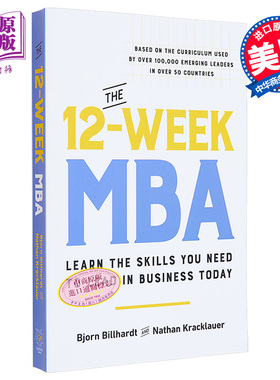 预售 12周MBA 学习当下商业所需技能 The 12 Week MBA 英文原版 Bjorn Billhardt Nathan Kracklauer 经管 投资【中商原版】