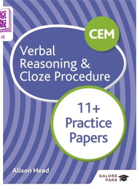 海外直订CEM 11+ Verbal Reasoning & Cloze Procedure Pract... cem11 +口头推理和完形填空练习试卷