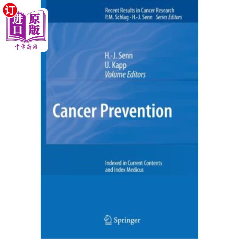 海外直订Cancer Prevention 癌症预防