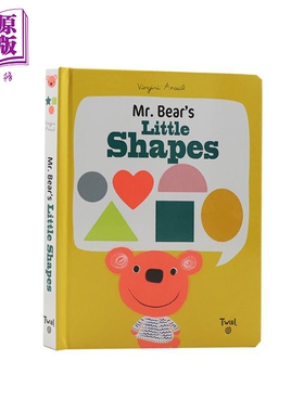 现货 英文原版 小小形状书Mr. Bear's Little Shapes 精装纸板绘本 1-3岁低幼启蒙宝宝学习英语 激发想象力 Mr. Bear【中商原版】
