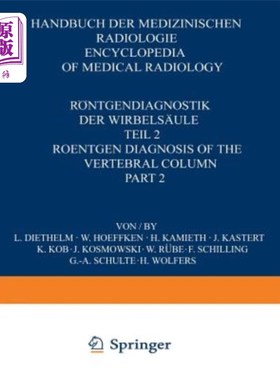 海外直订医药图书R?ntgendiagnostik Der Wirbels?ule / Roentgen Diagnosis of the Vertebral Column:  R维尔贝尔的性别诊