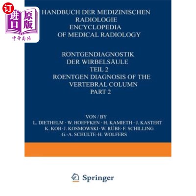海外直订医药图书R?ntgendiagnostik Der Wirbels?ule / Roentgen Diagnosis of the Vertebral Column:  R维尔贝尔的性别诊