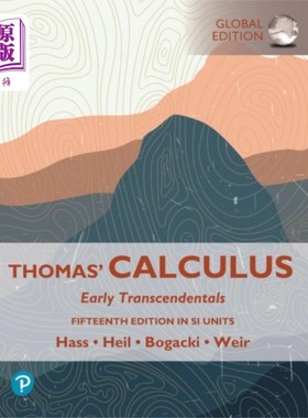 海外直订Thomas' Calculus: Early Transcendentals, SI Units 托马斯微积分:早期超越论，单位制