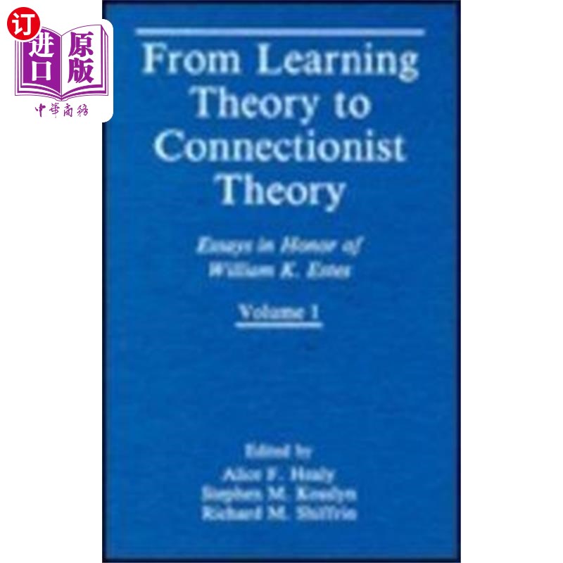 海外直订From Learning Theory to Connectionist Theory 从学习理论到联结主义理论