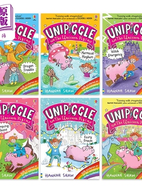 Unipiggle 英文原版 独角猪系列合集 章节书图像小说 Camping Chaos Dragon Trouble Fairy Freeze Unicorn Muddle【中商原版】