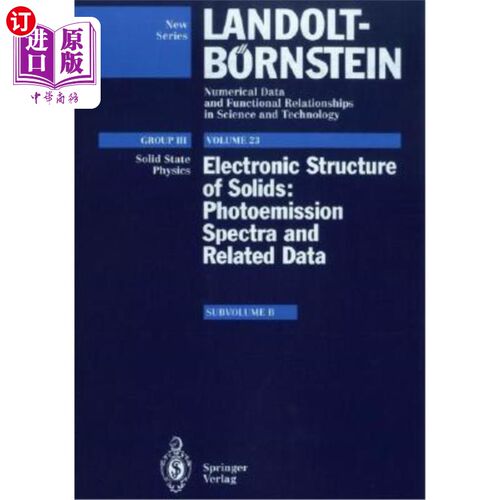 海外直订Electronic Structure of Solids B 固体B的电子结构