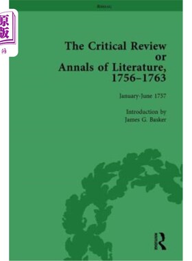 海外直订The Critical Review or Annals of Literature, 1756-1763 Vol 3 《文学评论》，1756-1763年第3卷