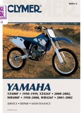 海外直订Yamaha Yz400f 1998-1999, Yz426f 2000-2002, Wr400f 98-00 Wr426f 0102 雅马哈Yz400f 1998-1999，Yz426f 2