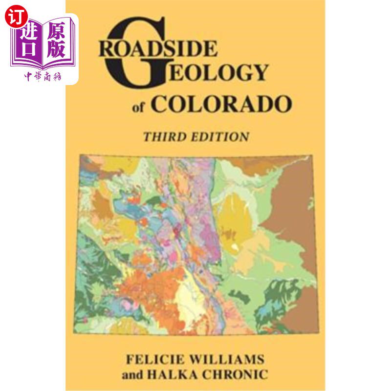 海外直订Roadside Geology of Colorado 科罗拉多州的路边地质