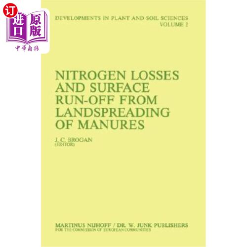 海外直订Nitrogen Losses and Surface Run-Off from Landspreading of Manures 施肥过程中氮素损失和地表径流