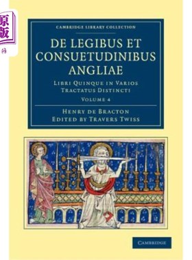 海外直订de Legibus Et Consuetudinibus Angliae: Libri Quinque in Varios Tractatus Distinc 《英国法律与习俗》:以各种