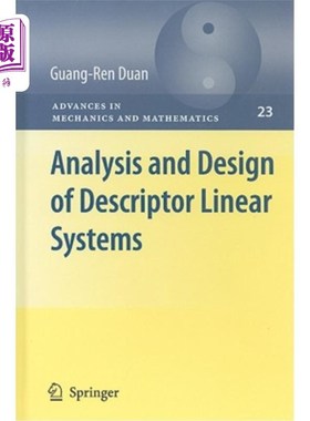 海外直订Analysis and Design of Descriptor Linear Systems 广义线性系统的分析与设计