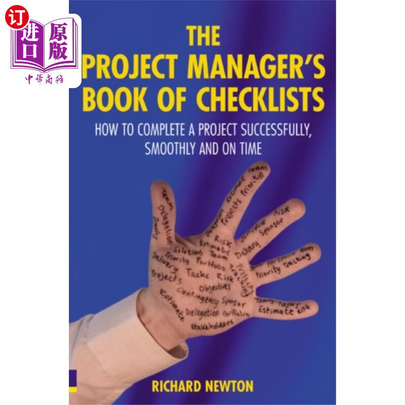 海外直订Project Manager's Book of Checklists, The 《项目经理清单手册》