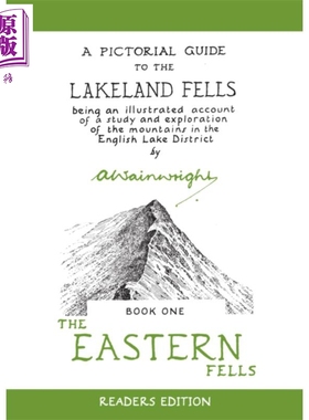 现货 温莱特湖区瀑布图鉴 东部瀑布 英文原版 The Eastern Fells Alfred Wainwright【中商原版】