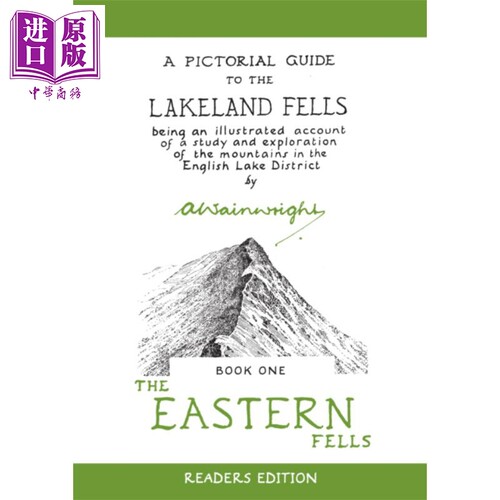 现货 温莱特湖区瀑布图鉴 东部瀑布 英文原版 The Eastern Fells Alfred Wainwright【中商原版】