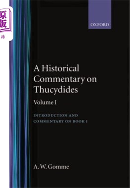 海外直订Historical Commentary on Thucydides: Volume 1. I... 修昔底德的历史评论:第一卷。第一册的导言和评注