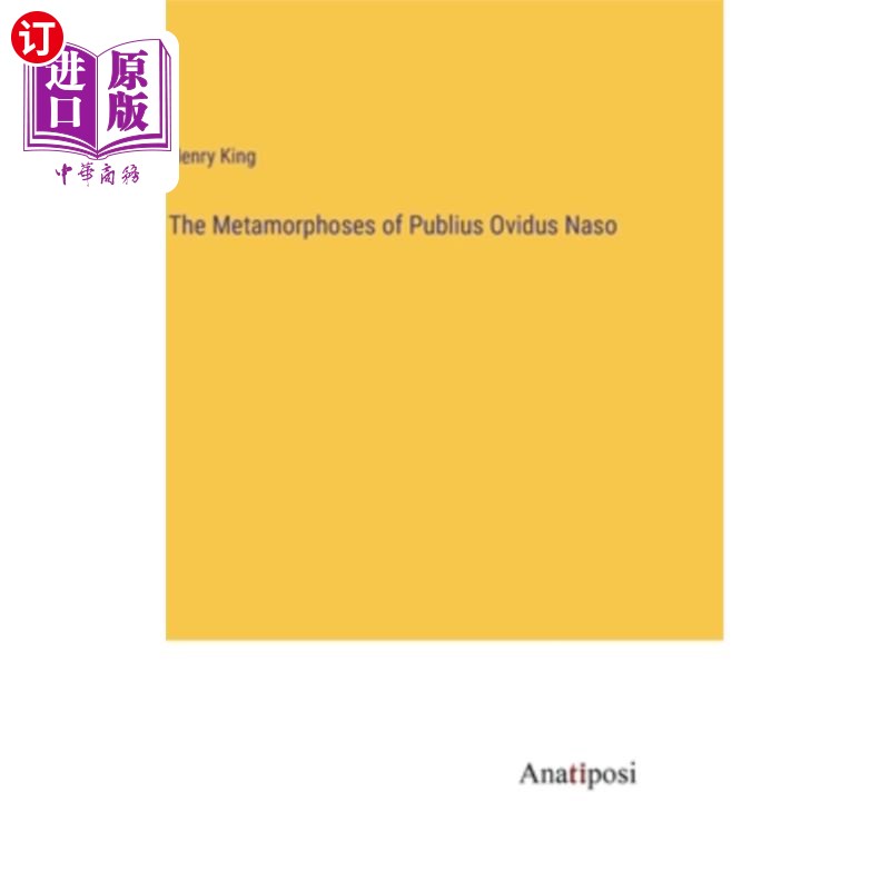 海外直订The Metamorphoses of Publius Ovidus Naso普布利乌斯·奥维杜斯·纳索的变形记-封面