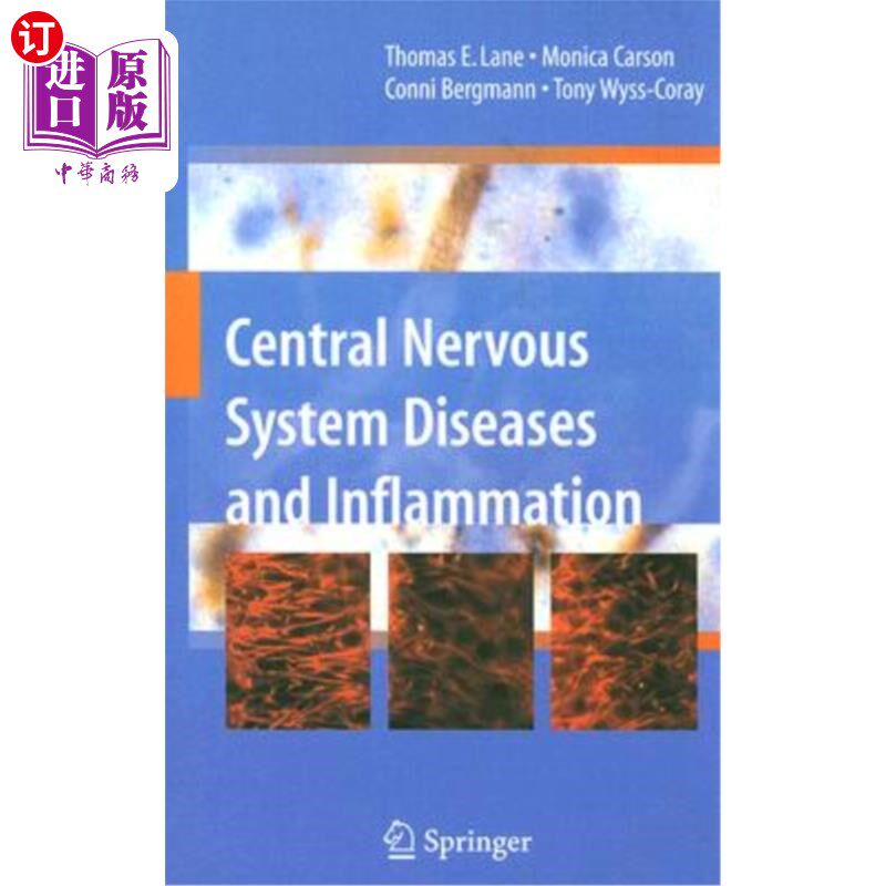 海外直订医药图书Central Nervous System Diseases and Inflammation 中枢神经系统疾病和炎症