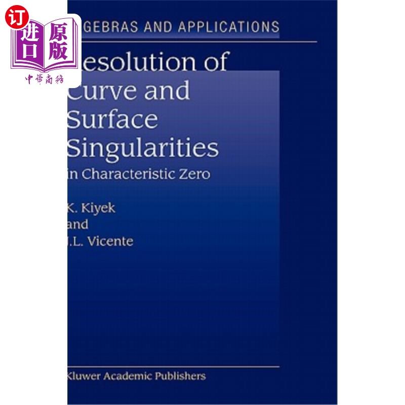 海外直订Resolution of Curve and Surface Singularities: In Characteristic Zero 曲线和曲面奇异点的分辨率：特征零点