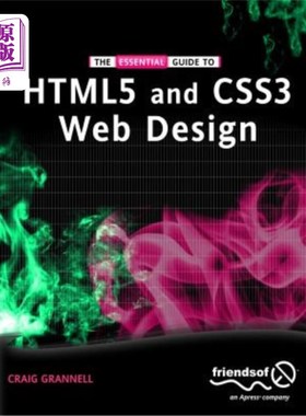 海外直订The Essential Guide to Html5 and Css3 Web Design HTML5和CSS3网页设计的基本指南