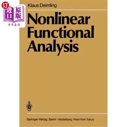 海外直订Nonlinear Functional Analysis 非线性泛函分析