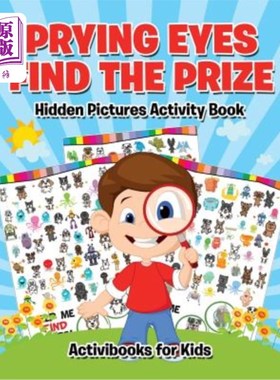 海外直订Prying Eyes Find The Prize: Hidden Pictures Activity Book 窥探的眼睛找到奖品:隐藏的图片活动书
