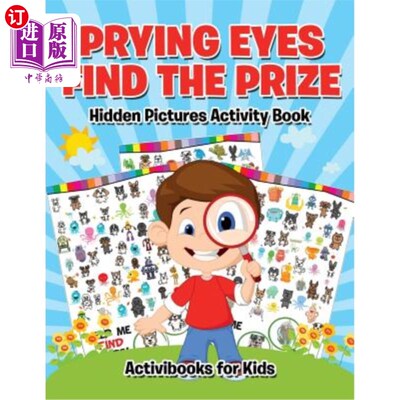 海外直订Prying Eyes Find The Prize: Hidden Pictures Activity Book 窥探的眼睛找到奖品:隐藏的图片活动书