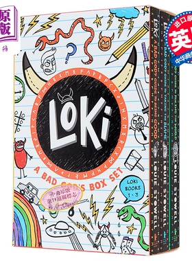 洛基日记全套盒装1-3 英文原版 英版平装 Loki A Bad God's Guide Box Set 洛基日记系列英文版 可搭 小屁孩日记