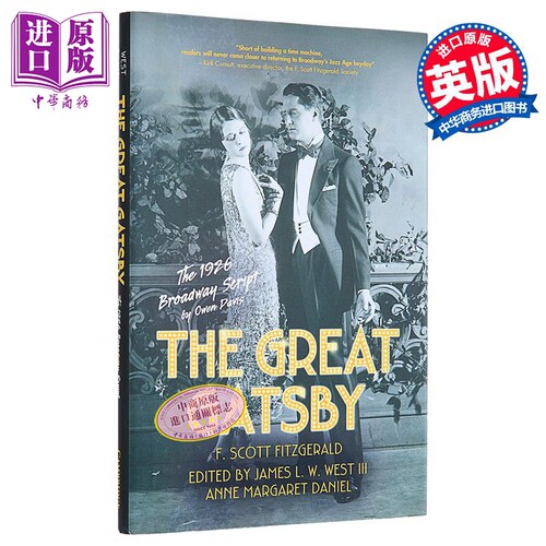 了不起的盖茨比 1926 年百老汇剧本 The Great Gatsby The 1926 Broadway Script 英文原版 James West III【中商原版】