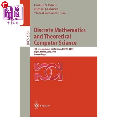 海外直订Discrete Mathematics and Theoretical Computer Science: 4th International Confere 离散数学和理论计算机科学：