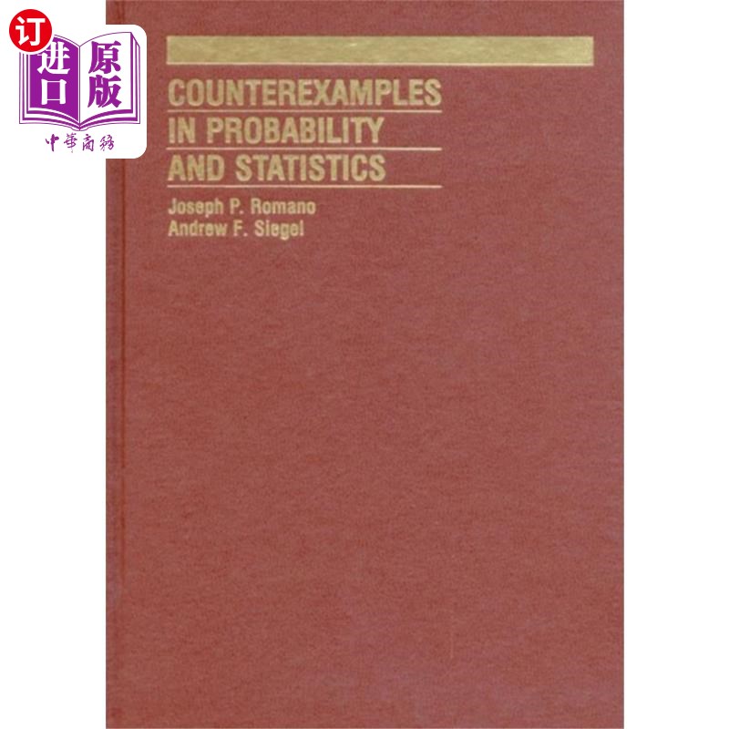 海外直订Counterexamples in Probability And Statistics 概率统计中的反例