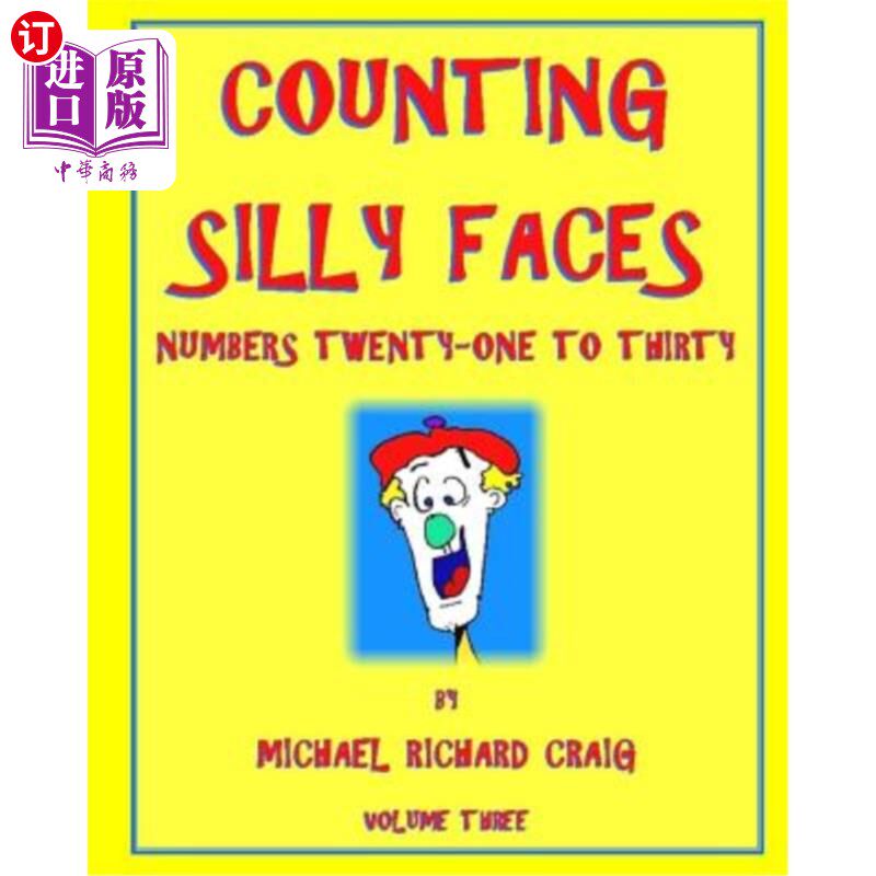 海外直订Counting Silly Faces: Numbers 21-30 数傻脸：数字21-30