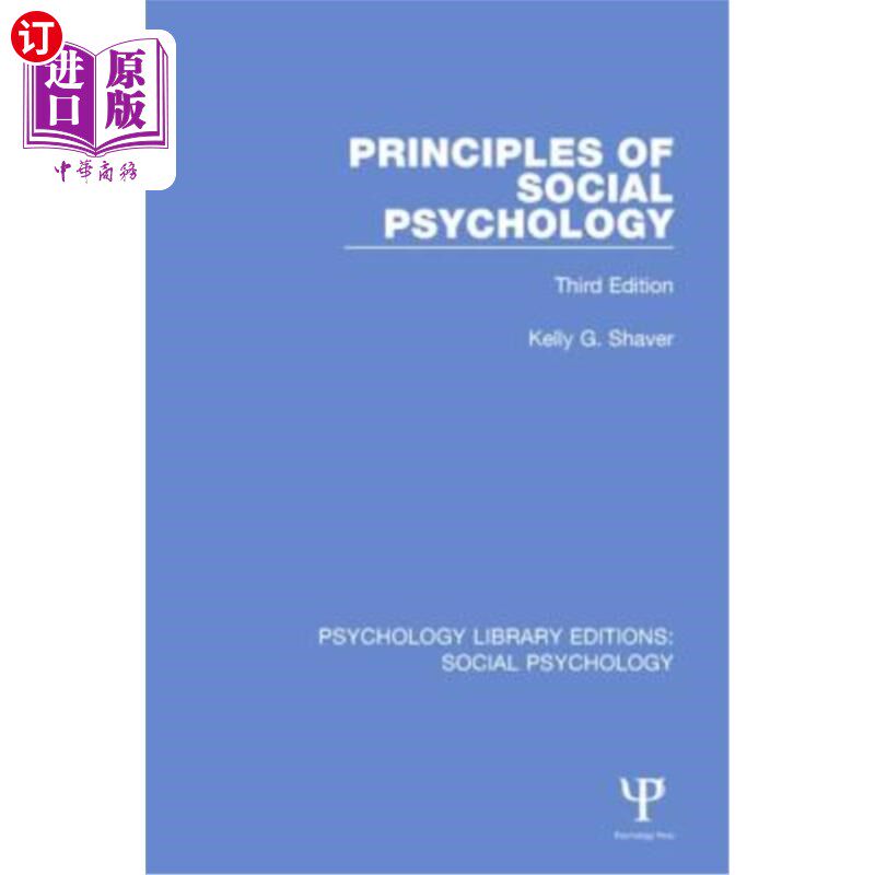海外直订Principles of Social Psychology: Third Edition 社会心理学原理:第三版