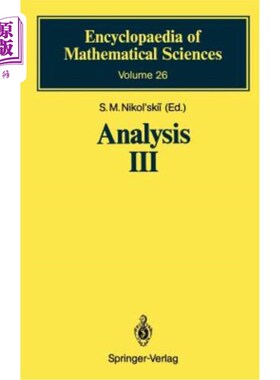 海外直订Analysis III: Spaces of Differentiable Functions