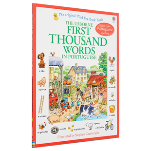 看图识1000葡萄牙语单词 葡萄牙文原版 英文葡萄牙文双语 小语种 First Thousand Words in Portuguese【中商原版】